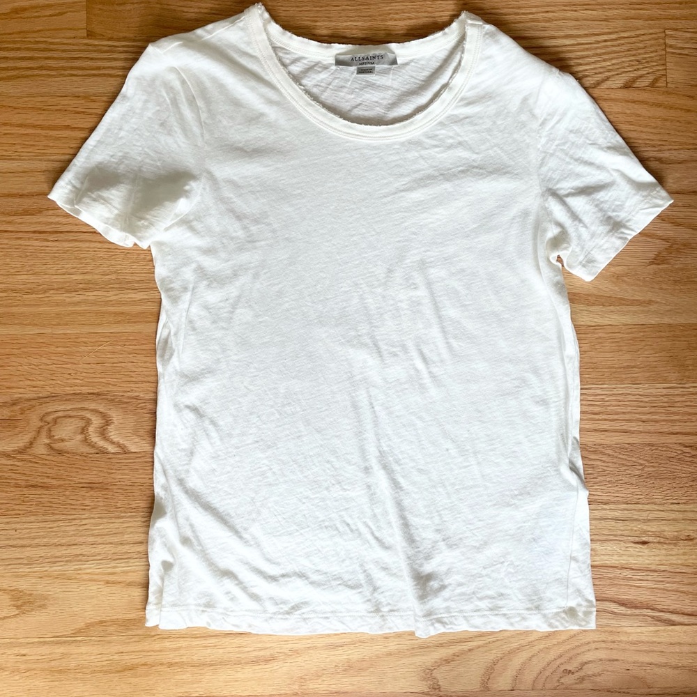 All Saints Cream crew neck- never worn!